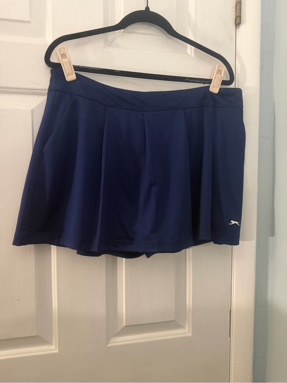 Slazenger Navy Pleated Athletic Tennis Skort Size L